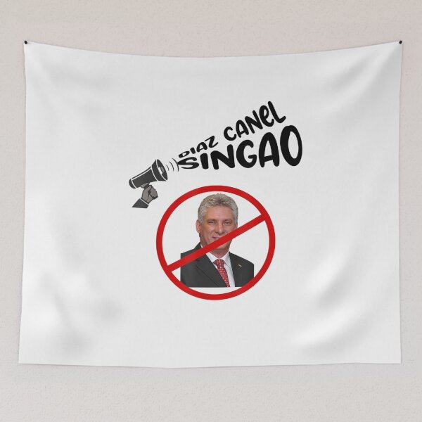 Item preview, Diaz Canel Singao Abajo la Dictadura Viva Cuba Libre Cubano designed and sold by loka-Art.