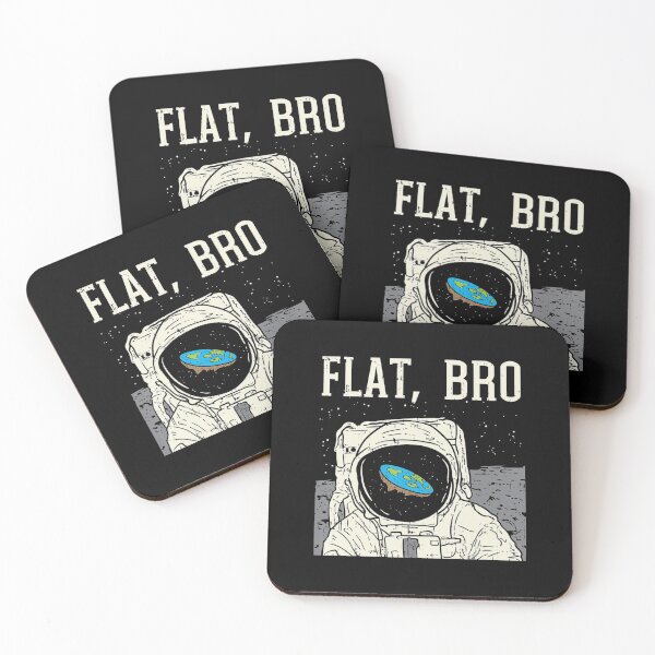 Item preview, Flat Bro Astronaut Space Funny Earth Conspiracy Theory designed and sold by anandastore.