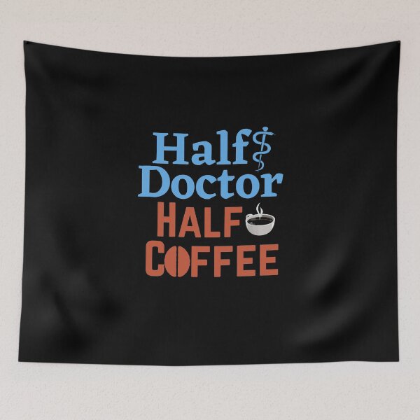 Item preview, Half Doctor Half Coffee: Half Human Half Coffee designed and sold by ACC .