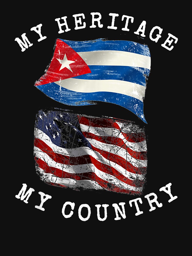 レディースファッション My Heritage My Country Cuban American T-Shirt My Heritage My Country Cuban American