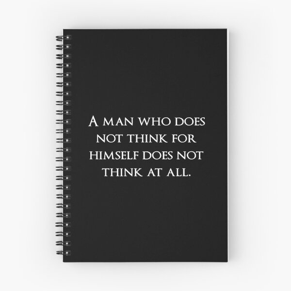 Item preview, A man who does not think for himself does not think at all. Quotes store designed and sold by QuotesStore-2.