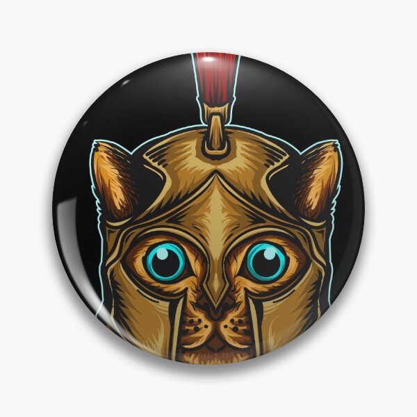 Item preview, Sticker T-shirt Mascot Character Logo Spartan Cat with Christmas Hat designed and sold by Peekonet.