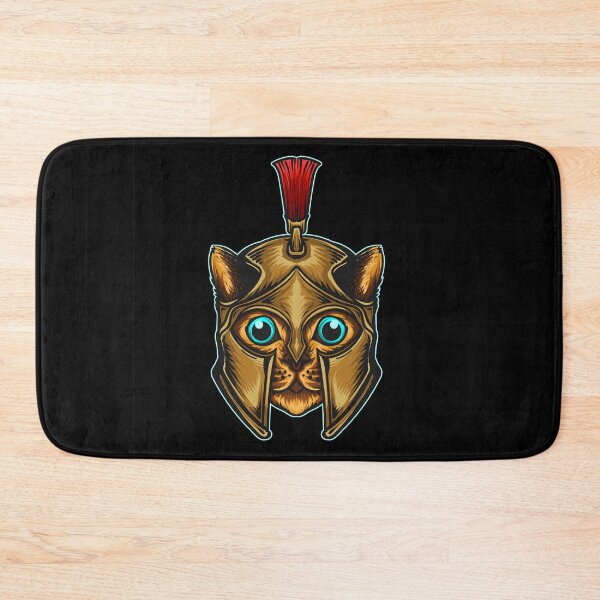 Item preview, Sticker T-shirt Mascot Character Logo Spartan Cat with Christmas Hat designed and sold by Peekonet.
