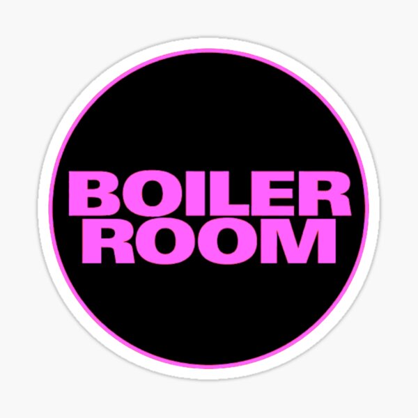 Boiler Room Pink Sticker