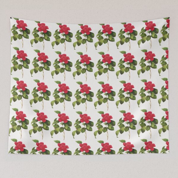 Item preview, Vintage - Flower - Red Passion Flower / Spanish jasmine designed and sold by imageresource.