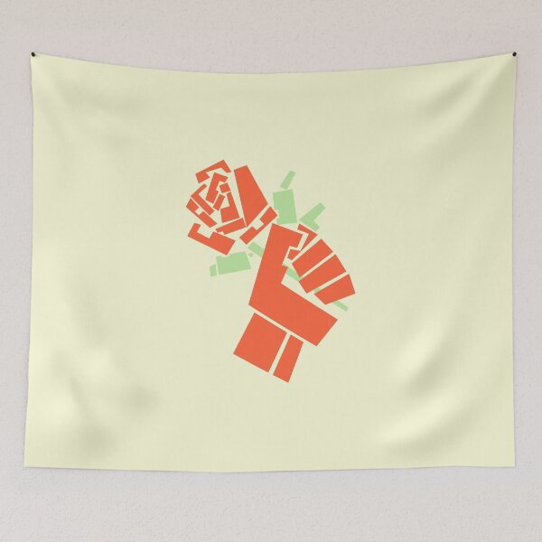 Item preview, Socialist Fist Holding a Labour Rose designed and sold by ed-cs.