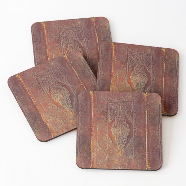 Item preview, Antique Gold and Brown Leather Book Cover designed and sold by thaneydesign.