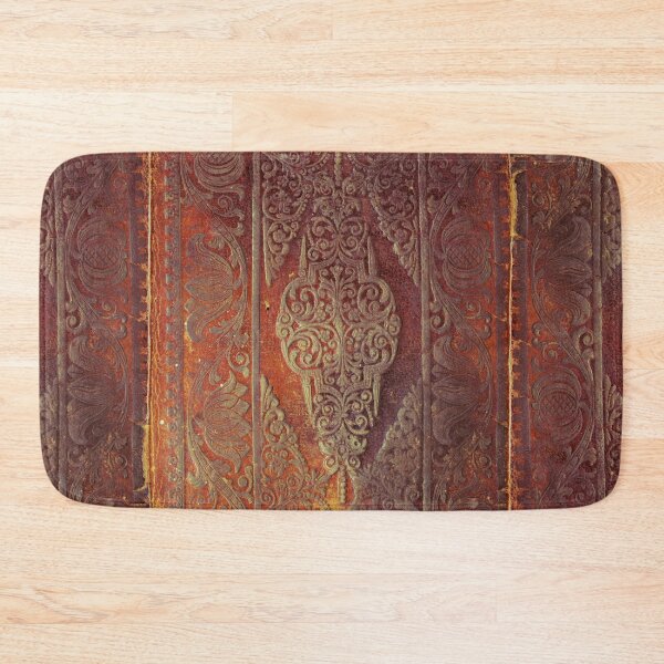 Item preview, Antique Gold and Brown Leather Book Cover designed and sold by thaneydesign.