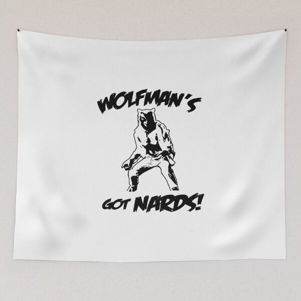 Item preview, 586 Wolfman's got Nards funny monster 80s movie scary horror wolf 5 designed and sold by EntengArt.