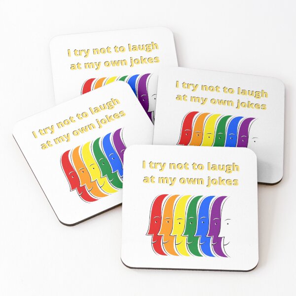 Item preview, I try not to laugh at my own jokes designed and sold by Tulips2.