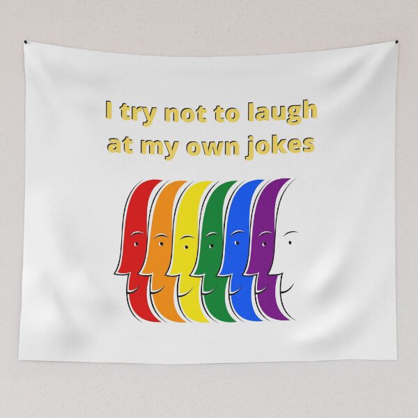 Item preview, I try not to laugh at my own jokes designed and sold by Tulips2.