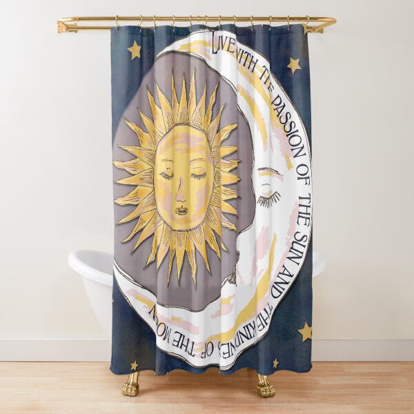 Sun, Moon and Stars Shower Curtain