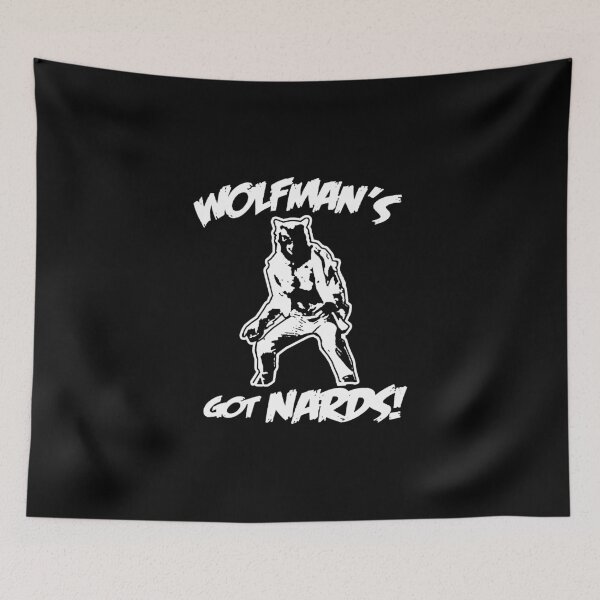 Item preview, 586 Wolfman's got Nards funny monster 80s movie scary horror wolf 6 designed and sold by EntengArt.