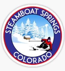 STEAMBOAT SPRINGS COLORADO SKI BIKE HIKE MOUNTAINS SKI LIFT Sticker