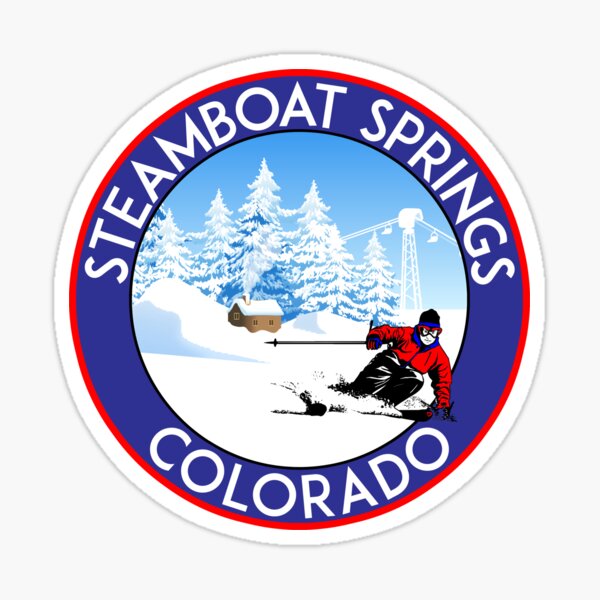 Item preview, STEAMBOAT SPRINGS COLORADO SKI BIKE HIKE MOUNTAINS SKI LIFT designed and sold by DESTINATIONS DECAL.