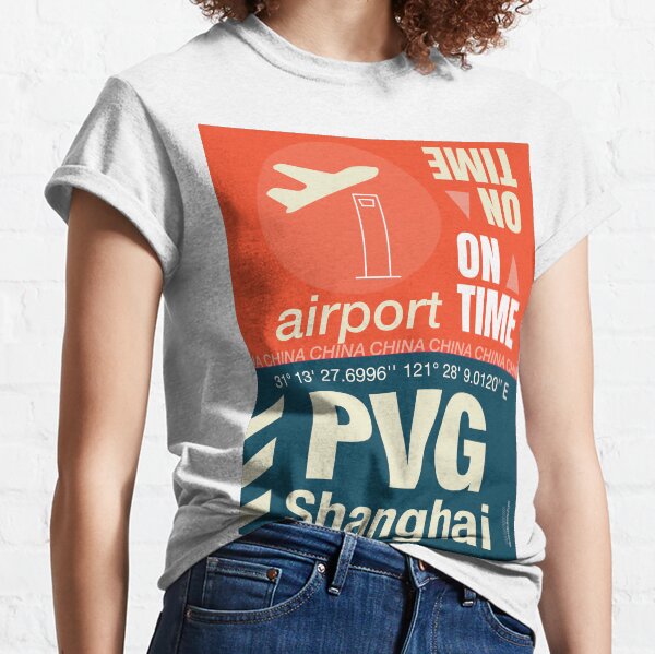 PVG Shanghai airport name Classic T-Shirt