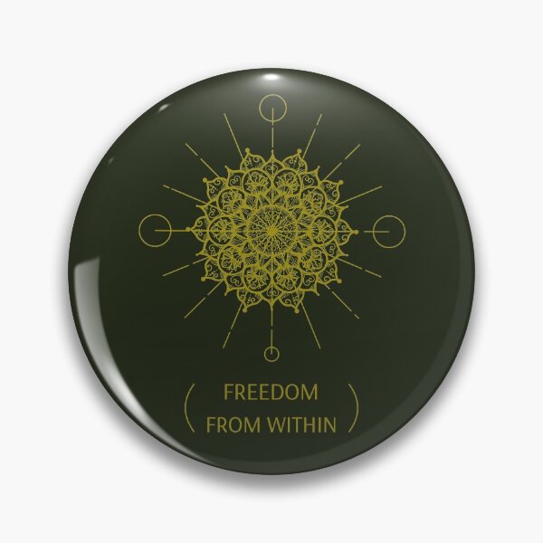 Item preview, Freedom From Within mandala zen quote spiritual gifts designed and sold by KiriBrero.