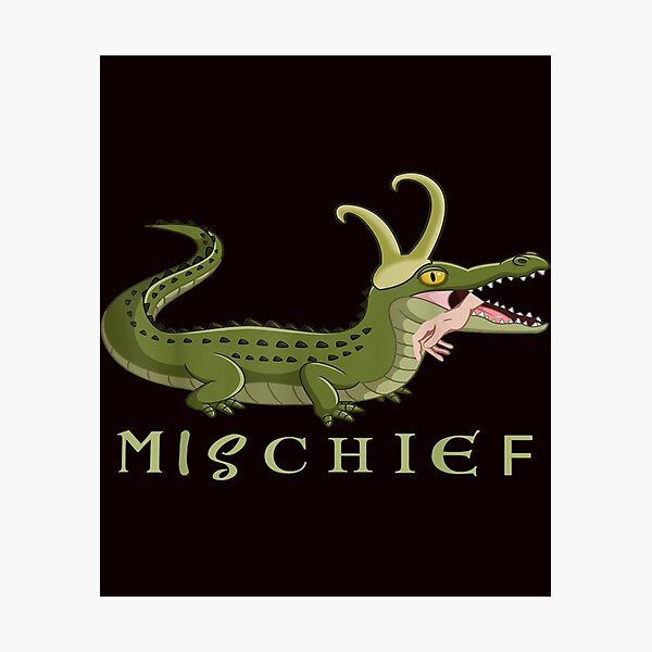 Artikelvorschau, Alligator Loki Gator Croki Krokodilgott entworfen und verkauft von Rationalitees.
