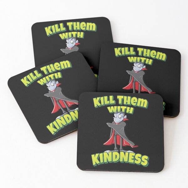 Item preview, Kill Them With Kindness Vampire Cartoon designed and sold by FiveNiches.