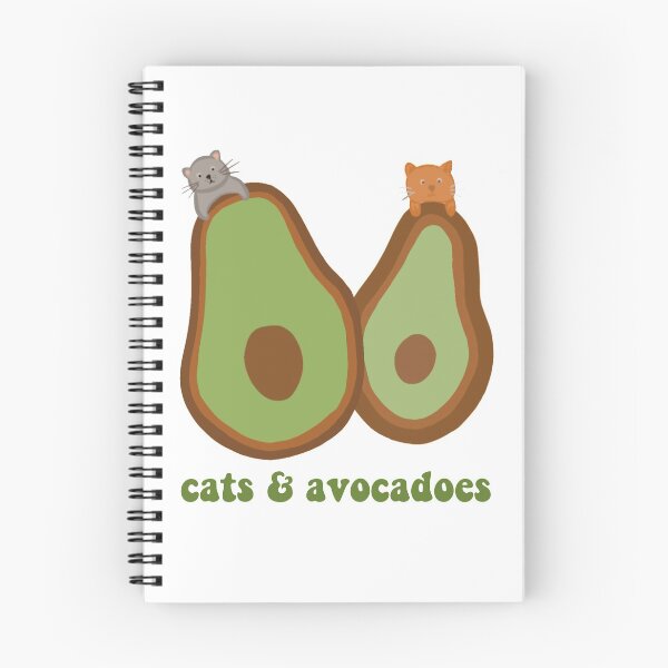 Item preview, cats and avocadoes designed and sold by Amateur Designs.