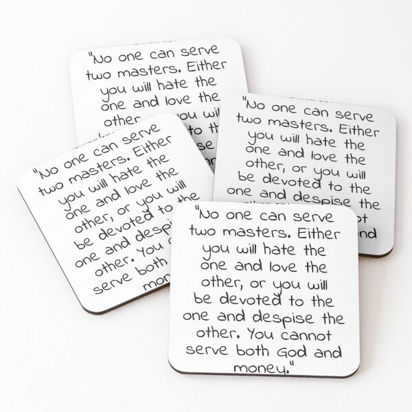 Item preview, Bible verse: Matthew 6:24 designed and sold by john-3-16.