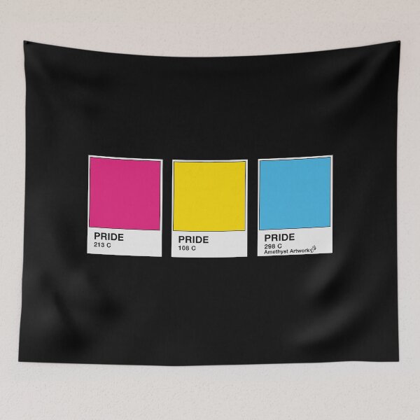 Item preview, Pansexual Pride Paint Chip Card designed and sold by AmethystArtwork.