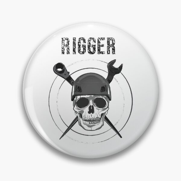 Item preview, tower climber rigger tough skull design designed and sold by TradesTees.