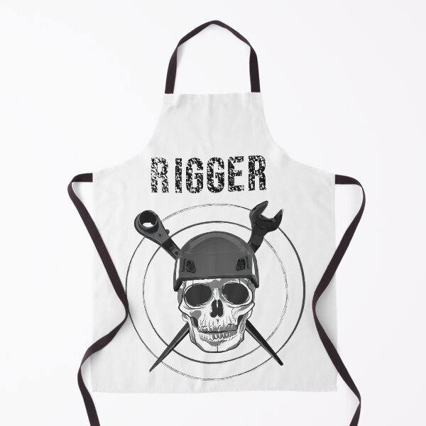Item preview, tower climber rigger tough skull design designed and sold by TradesTees.