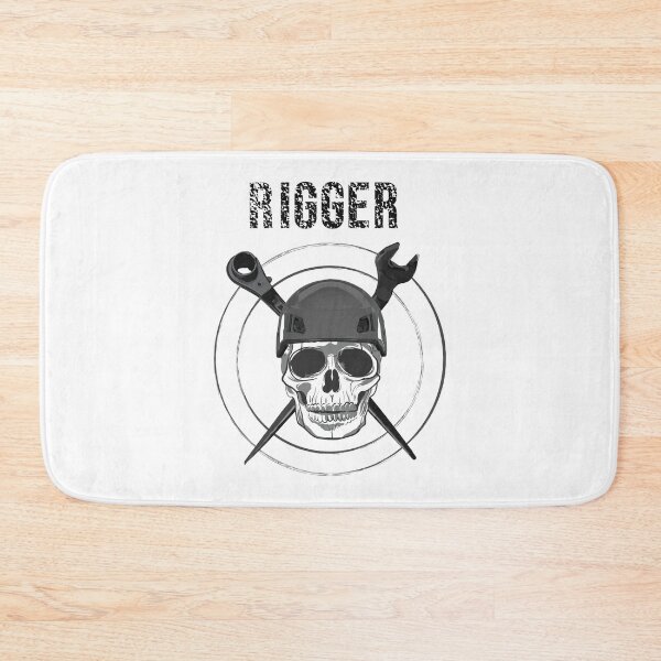 Item preview, tower climber rigger tough skull design designed and sold by TradesTees.