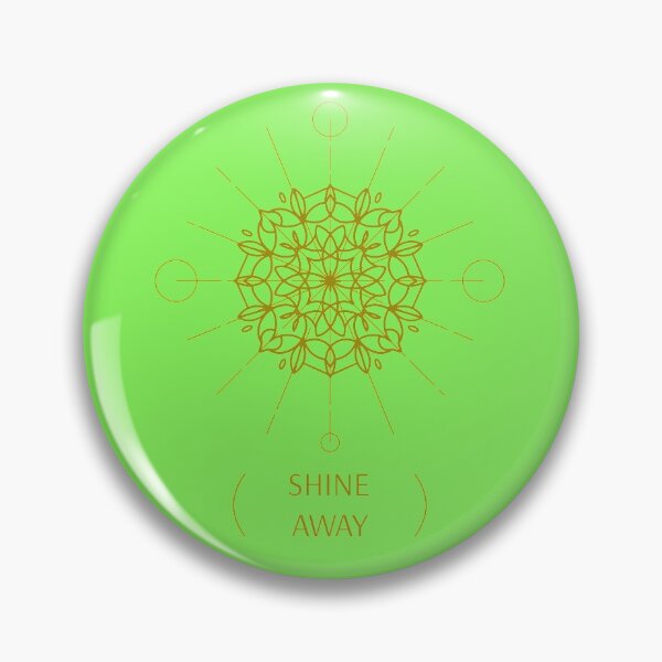 Item preview, Shine Away mandala zen quote spiritual gifts  designed and sold by KiriBrero.