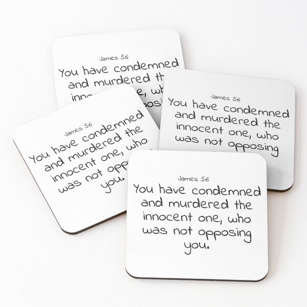 Item preview, Bible verse: James 5:6 designed and sold by john-3-16.