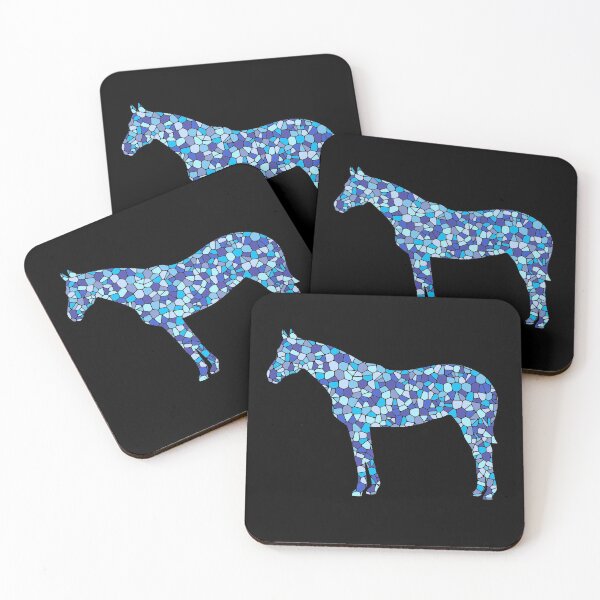 Item preview, Blue Horse Stained Glass designed and sold by Art-Max.