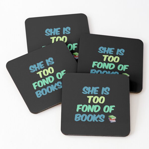 Item preview, She Is Too Fond Of Books designed and sold by Artistive.
