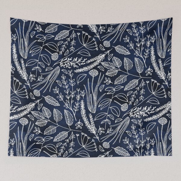 Item preview, Herb Garden on Navy designed and sold by Tangerine-Tane.
