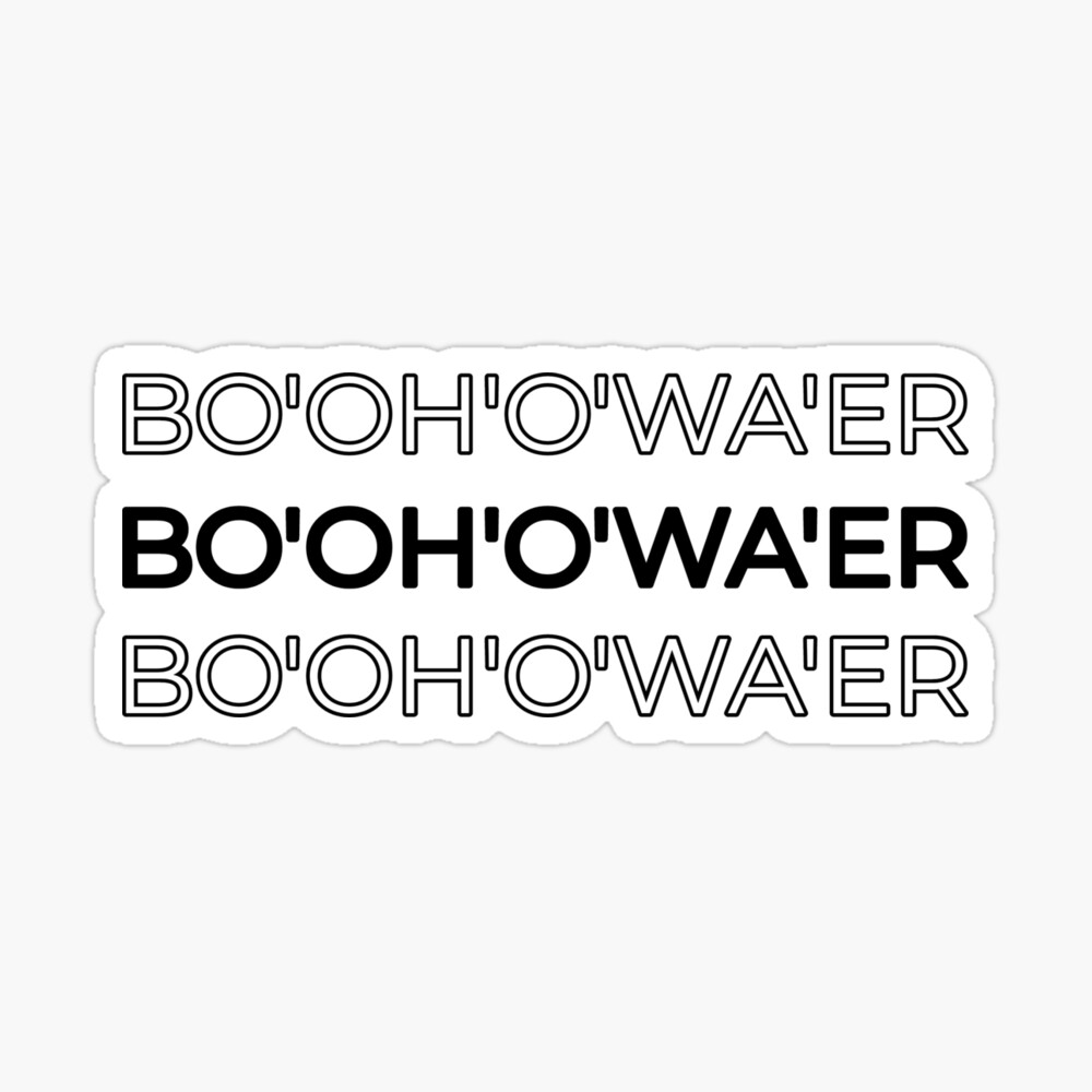 Bo Oh O Wo Er British Accent Meme Water Bottle By Kays Creations Redbubble