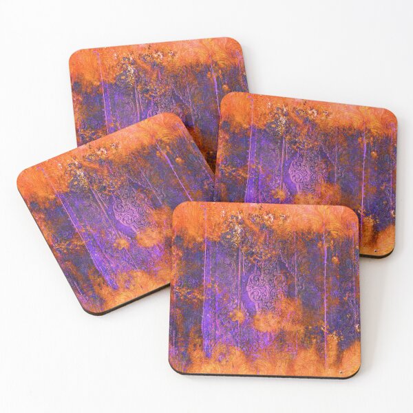 Item preview, Purple & Orange Autumn Halloween Antique Grungy Book Cover designed and sold by thaneydesign.