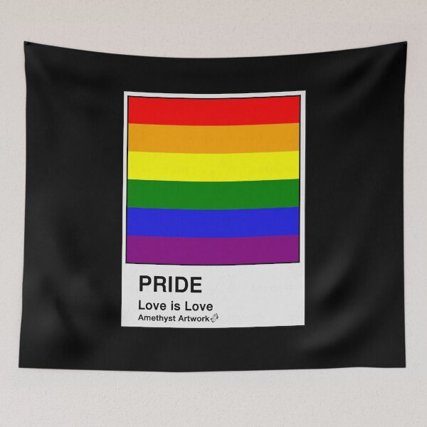 Item preview, Gay Pride Flag Paint Chip Card  designed and sold by AmethystArtwork.