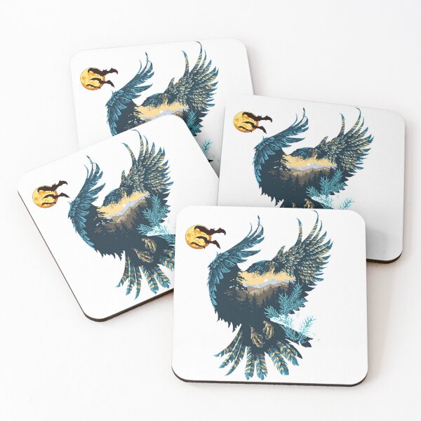 Item preview, Colourful Eagle with mountains and nature designed and sold by VIVEK KUMAR RAI.