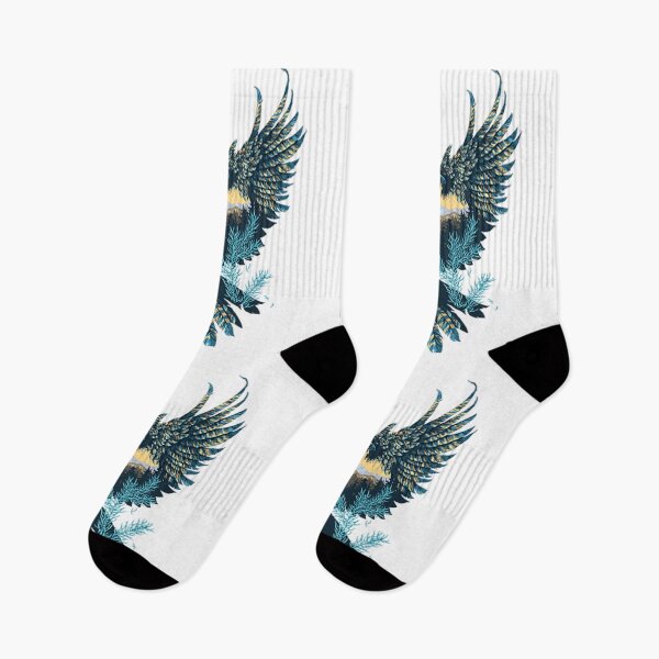 Item preview, Colourful Eagle with mountains and nature designed and sold by VIVEK KUMAR RAI.