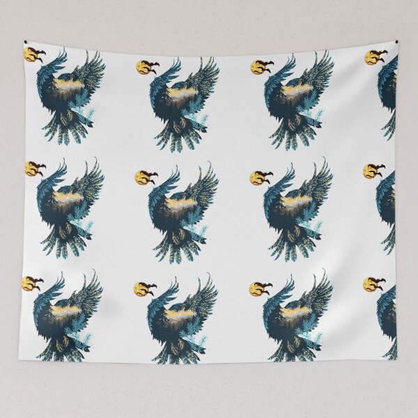 Item preview, Colourful Eagle with mountains and nature designed and sold by VIVEK KUMAR RAI.