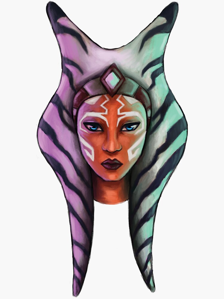 "Ahsoka Tano" Sticker for Sale by HannahBurns Redbubble