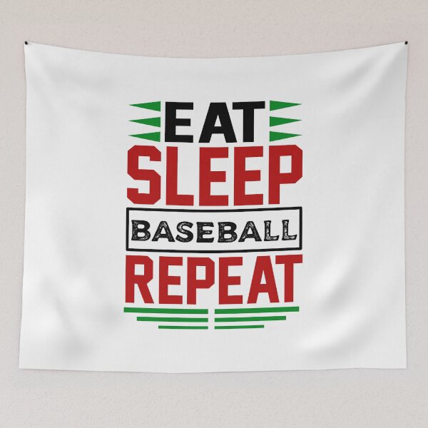 Item preview, Eat. Sleep. Baseball. Repeat. (Light) designed and sold by the-krisney-way.