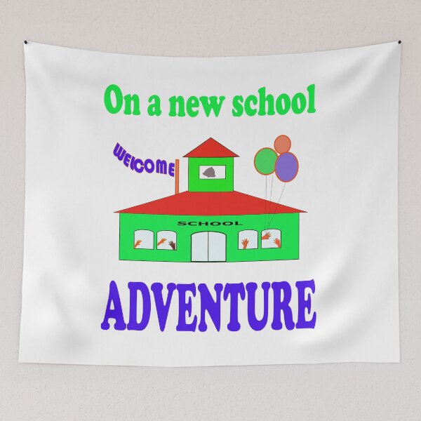 Item preview, back to school new school adventure designed and sold by CottagePop.