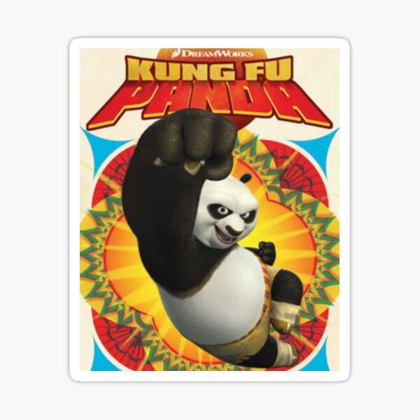 Sticker Kung Fu Panda Redbubble