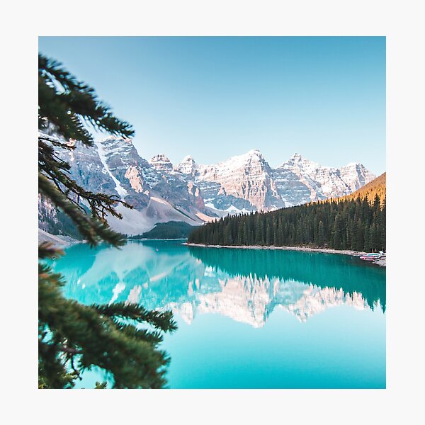 Beautiful View of Moraine Lake - Travel Photographic Print