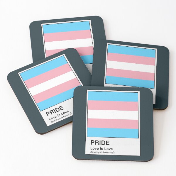 Item preview, Transgender Pride Flag Paint Chip Card designed and sold by AmethystArtwork.