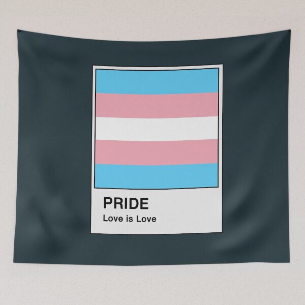 Item preview, Transgender Pride Flag Paint Chip Card designed and sold by AmethystArtwork.