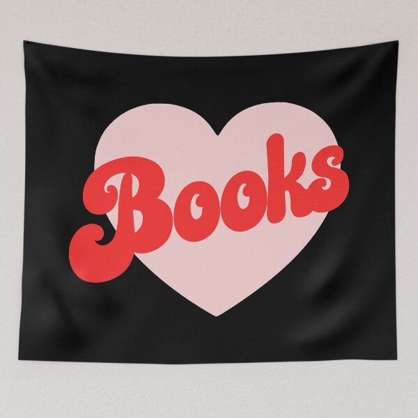 Item preview, Funny I Love Books Print with Heart designed and sold by kapotka.