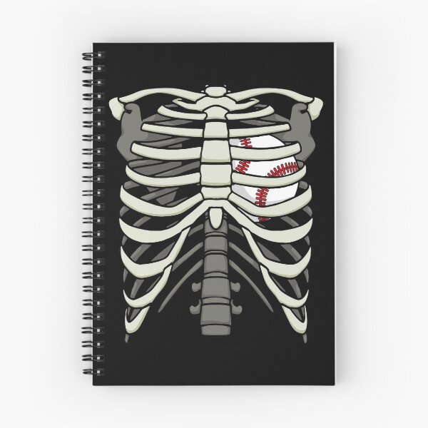 Item preview, Ribcage Halloween Baseball Player Skeleton Ball Heart designed and sold by GrandeDuc.