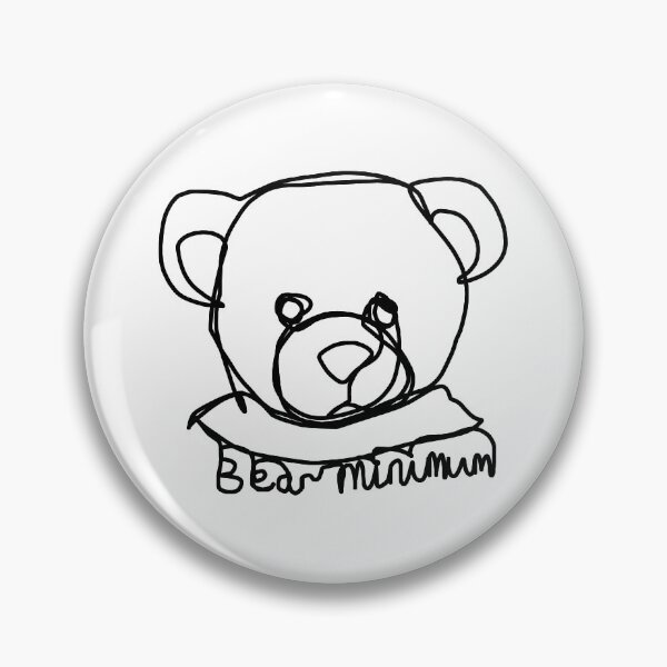Item preview, Minimal Bear Portrait Pun Bear Minimum designed and sold by ellenhenry.
